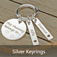 Sterling Silver Keyrings